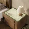 Novo tapete de mesa de cabeceira estilo chinês, capa à prova de poeira para mesa de cabeceira do quarto, tapete protetor de bancada, tapete anti-sujeira, tapete de mesa de couro à prova d'água