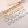 Aros de Oreja de Moda Transfronterizos al por Mayor en Stock para Mujer, Acero de Titanio, Lujo Ligero, Sensación de Alta Gama, Estilo Europeo y Americano, Estilo Ins, No se Desvanecen