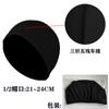 Gorro de Natación para Hombres y Mujeres de Alta Gama de Tela de Color Puro Negro para Niños Venta al por Mayor Estampado Logotipo Personalizado Piscina Adulto Ampliado
