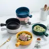 Bol de Arroz Horneado con Asa Plato para Hornear Plato para Fideos Vajilla Simple para el Hogar Bol para Sopa de Fideos Bol para Ensalada Suministro de Fuente de Fábrica