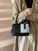 Comercio Exterior 2025 Nuevo Estilo Costuras de Color Contrastante Bolso de Mezclilla Diseño de Nicho Bolso de Hombro Ropa de Trabajo Bolso Almohada Bolso Cruzado Bolso de Mano