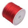 No. 7 Hilos de Jade Rojo Rollo Pequeño 1.5mm para Trenzar Pulseras y Collares, Materiales de Nudo Chino al por Mayor