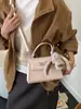 Bolso Pequeño de Alta Gama con Patrón de Piedra para Mujer, Nuevo Bolso de Mano de Nicho Retro 2025 Bolso Kelly, Bolso Cruzado Texturizado para Otoño e Invierno