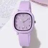Reloj para Mujer de Comercio Exterior Más Vendido, Estilo Universitario, Reloj Cuadrado Moderno y Casual, Reloj Versátil y Sencillo para Mujer al por Mayor