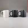 Juego de tazas logo para imprimir blanco gris negro taza publicidad Taza regalo recubrimiento de porcelana mejorado Taza lote