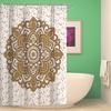 Cortina de ducha impermeable y a prueba de moho con estampado de flor de mandala estilo nacional original engrosada transfronteriza, cuenta de ducha, fabricantes