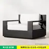 Juego de sofás de alta gama de aleación de aluminio para exteriores para villas, jardines, patios, hoteles y piscinas, ofreciendo muebles para el ocio, impermeables y resistentes al sol