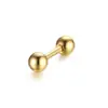 Pendientes Transfronterizos de Acero Inoxidable Bola Redonda Serie Dorada Garra de Fantasma Clavos Básicos Simples para Hélice Auricular Joyería de Piercing de Moda