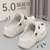 Zuecos de Dibujos Animados para Padres e Hijos para Mujer, Calzado de Verano para Exteriores, Nuevo Modelo 2025, Elevadores, Suela Gruesa, Resistentes al Desgaste, Pantuflas de Moda Cerradas para Mujer, Verano