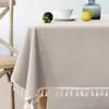 Toalha de Mesa Impermeável e à Prova de Óleo de Cor Sólida Simples com Revestimento de TPU, Toalha de Mesa de Jantar Sem Lavagem, Capa para Mesa de Centro de Restaurante, Atacado em Estoque