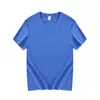 Camiseta de Manga Corta Talla Grande CVC en Stock para Hombre, Cuello Redondo, Color Sólido, Textura de Algodón, Camiseta Lisa, Camiseta Publicitaria Cultural, Logo Imprimible