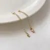 Fecho de Cobre Banhado a Ouro 18K Acessórios para Joias DIY Feitos à Mão Conector Corrente Extensora Fecho Cauda de Peixe Fecho Lagosta com Argola Venda por Atacado