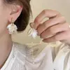 Placa de Incienso para Mosquitos sin Orejas Pinza para Oreja Diseño de Estilo Frío Pendientes Pendientes Largos con Borlas para Mujer Pinza para Oreja Indolora Versátil