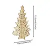 Piezas de Madera DIY Árbol de Navidad para Niños Regalo de Navidad para el Hogar Pintura en Madera Graffiti Decoración Adornos Arte Creativo en Madera