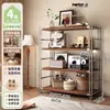 Estante de Livros de Chão com Múltiplas Camadas para Armazenamento na Sala de Estar, Casa, Simples, de Ferro, Prateleira de Exibição, Armazenamento de Escritório, Estante de Livros