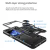 Adecuado para Samsung Z Flip 50% de descuento Funda para Teléfono Plegable, Anticaídas de Grado Militar Z Flip6 Cubierta Protectora con Anillo Magnético para Montaje en Coche