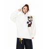 Sudadera con Capucha Fina Bordada con Insignia de Terciopelo Estilo High Street Americano para Primavera y Otoño, Corte Holgado, Mismo Diseño para Hombre y Mujer