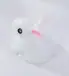 Figuras de Coelho Luminous de Resina Transfronteiriças, Brinquedos Pequenos, Mini Acessórios e Enfeites Exquisitos