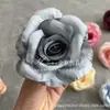 Cabeça de Flor Rosa Cabeça de Flor Rosa Diamante Decoração Cabeça de Flor Rosa Decoração de Parede Flor Artificial Cabeça de Flor Casamento Flor Cabeça DIY Grampo de Cabelo Flor Cabeça