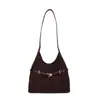 Bolso de Cubo Retro Simple para Llevar a Mano para Mujer 2025 Otoño Nuevo Moda Gamuza Lujo Accesible Color de Contraste Bolso de Hombro Único