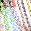 Encaje soluble en agua de color directo de fábrica, materiales decorativos hechos a mano para bricolaje infantil, accesorios para ropa, zapatos y sombreros