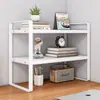 Estante de Almacenamiento para Escritorio de Oficina Organizador de Cosméticos Soporte Estantería para el Hogar Escritorio de Estudiante Estante de Almacenamiento Multicapa Simple Librero