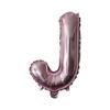 Globo de película de aluminio de imitación estilo americano de 16 pulgadas con letras pequeñas de la A a la Z en inglés, para decoración de bodas y cumpleaños, venta al por mayor