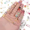 Pines Pequeños de Colores, Clips de Papel Pequeños, Pines de Hebilla de Planchar para Ropa, Broches Creativos, Accesorios para Joyería DIY