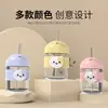 Taza de Vidrio en Stock Ins Dibujos Animados Taza para Beber Infantil Taza con Popote Casera Engrosada Taza de Alto Valor Wholesale Taza de Agua