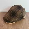 Gorro de lana para mujer, boina de cuadros retro, protección solar cálida para otoño e invierno, versátil para el uso diario, favorecedor para la forma del rostro