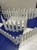 Painéis de Plástico Branco para Cerca com Pontas Afiadas e Arredondadas, Divisórias Móveis, Cercas de Jardim, Envolventes Decorativas para Base de Árvore de Natal