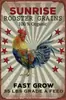 Pintura de ferro de animal personalizada decorações de parede externas penduradas pintura decorativa de fazenda country retrô americana
