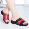 Pantuflas de Verano para Mamá para Mujeres de Mediana Edad y Mayores, Zapatos Versátiles de Suela Suave Antideslizante de Talla Grande con Suela de Goma