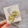 Laço de Cabelo para Polegar Infantil Série Xadrez Corda de Cabelo com Laço Ponto Redondo Pequeno Laço de Cabelo de Tecido Apertado e Não Danifica o Cabelo