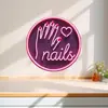 Arte de Uñas Corazón Morado Día de San Valentín Transfronterizo Pegatinas que Brillan en la Oscuridad Decoración de Habitación de Casa Pegatinas de Pared Autoadhesivas Pintura Impermeable y a Prueba de Aceite
