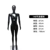 Mannequin feminino customizado multicolorido com pintura brilhante de corpo inteiro para vitrine e adereços de exposição