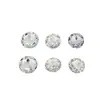 Strass Acrílico Cristalino Multifacetado Redondo com Base Pontiaguda de 16mm Adequado para Decoração de Casa, Roupas, Sapatos, Bolsas e Materiais de Acessórios