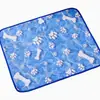 Esterilla refrigerante para mascotas en stock para el verano, alfombrilla fresca para perros, alfombrilla para mascotas (gatos y perros), cama de seda de hielo transpirable para gatos, accesorios para mascotas, almohadilla para perros