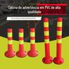 Atacado direto da fábrica coluna de aviso de PVC coluna de proteção anti-colisão rodoviária estaca de isolamento de partição coluna plástica refletiva de segurança