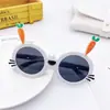 Óculos de desenho animado de coelho fofo para crianças óculos de sol da moda meninos e meninas proteção solar óculos de sol infantis fofo bebê estilo transfronteiriço