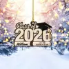 2026 Venta Caliente Transfronteriza Colgantes Decorativos de Madera Accesorios Temporada de Graduación Colgantes Creativos para Fiestas Manualidades
