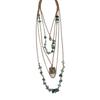 Collar de Gafas con Cuentas Étnicas Bohemias para Mujer, Cadena para Clavícula con Borla de Moda de Alta Gama Transfronteriza Europea y Americana