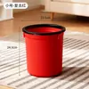 Cubo de Basura Doméstico de Gran Capacidad, Engrosado, Lujo Ligero, Multifuncional, Cubo de Plástico Simple y Creativo para Uso en Interiores, Cesta para Papel Higiénico