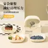 Estilo Creme Urso de Desenho Animado Prato para Cuspir Ossos Prato de Lixo Doméstico Pratos Pequenos Mesa de Jantar Prato de Frutas Prato de Lanche Prato de Lanche Prato de Frutas