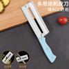 Pelador de acero inoxidable cuchillo de afeitar multifunción pelado pelado 2 en 1 fruta piña caña de azúcar especial artefacto de cocina