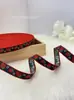 Cinta de Lazo Bordada Jacquard de Fresa Oreja de Madera de 1.5cm Hecha a Mano DIY Cinta para Embalaje de Caja de Regalo