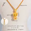 Puzuo Wei Xue con el mismo estilo de ojos de arena dorada se moverá con diamantes para ganar dinero collar valiente cadena de suéter de cuentas de transferencia estilo chino nuevo mujer