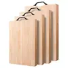 Tábua de Corte Ecológica de Bambu, Espessada, Feita de Bambu Inteiro com Cabo Curvo, Não Prolifera Bactérias Facilmente, Adequada para Uso na Cozinha Doméstica, Fábrica de Tábua de Corte de Bambu Inteiro
