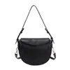 Bolso tipo Silla de Montar Vintage para Mujer 2026 Nuevo Diseño de Nicho Bolso Cruzado con un Toque de Alta Gama, Versátil y de Moda Bolso de Media Luna