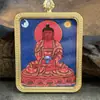 Hot-Gong Tíbet Nepal Puro Hecho a Mano Pintado a Mano Thangka Ami Núcleo de Tarjeta 4*5